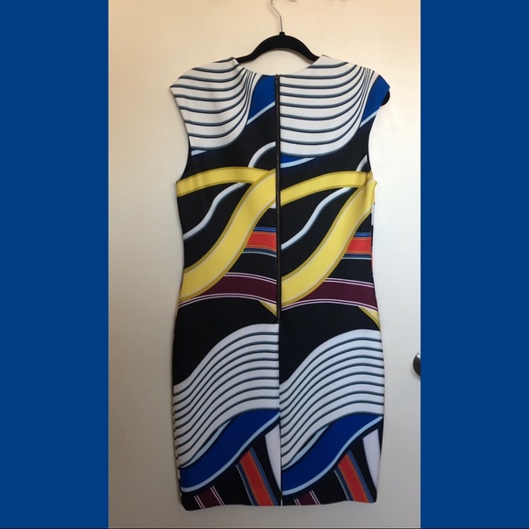 Catherine Malandrino Printed Scuba Sheath Dress - Picture 4 of 7